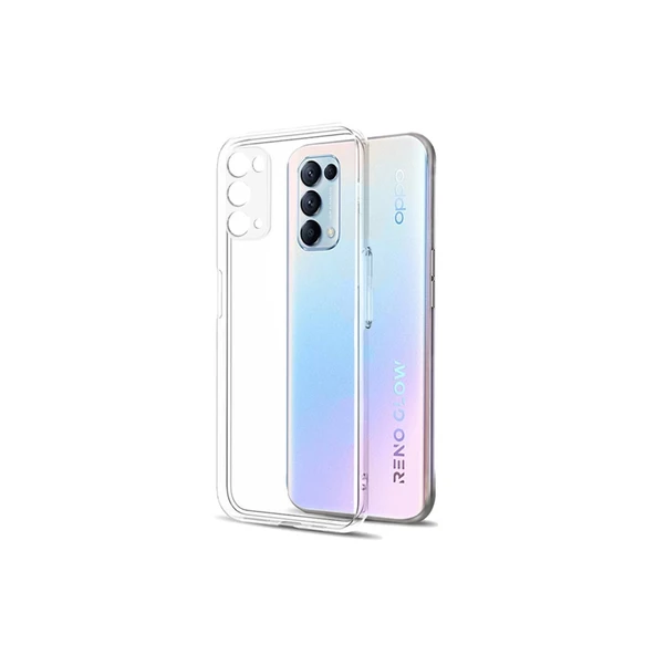Oppo Reno 5 Pro Uyumlu Kılıf Lüx Şeffaf Silikon ürün görseli 1