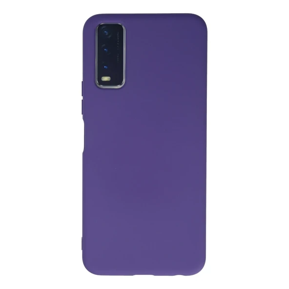 Vivo Y11s Uyumlu Kılıf Nano İçi Kadife Silikon - Mor ürün görseli 1