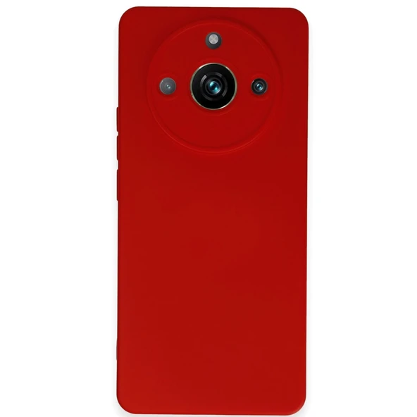 Realme 11 Pro Uyumlu Kılıf Nano İçi Kadife Silikon - Kırmızı ürün görseli 1