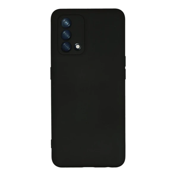 Oppo A74 4g Uyumlu Kılıf Nano İçi Kadife Silikon - Siyah ürün görseli 1