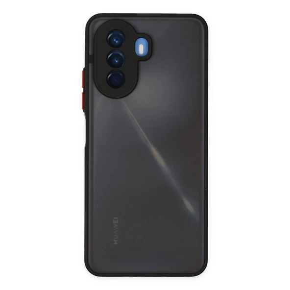 Huawei Nova Y70 Uyumlu Kılıf Montreal Silikon Kapak - Siyah ürün görseli 1