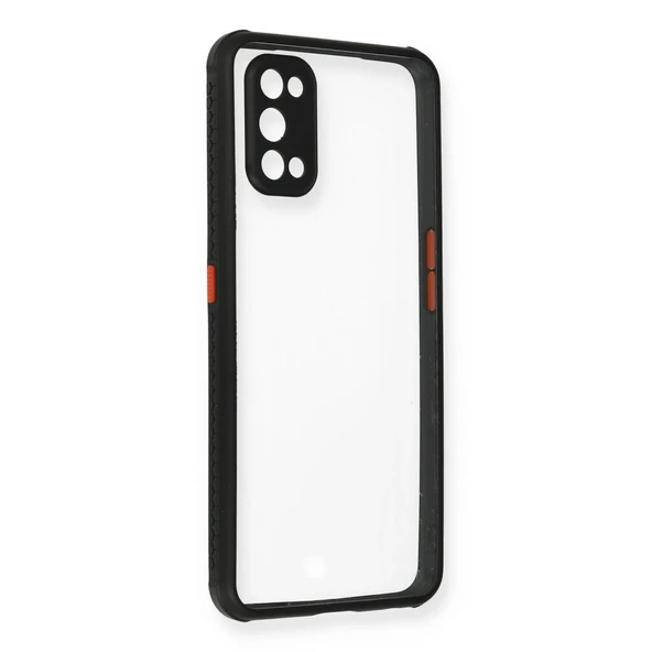 Realme 7 Pro Uyumlu Kılıf Miami Şeffaf Silikon - Siyah ürün görseli 1