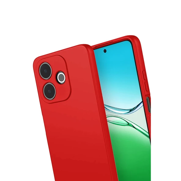 Oppo A5 Pro 4g Uyumlu First Silikon - Kırmızı - Resim 3