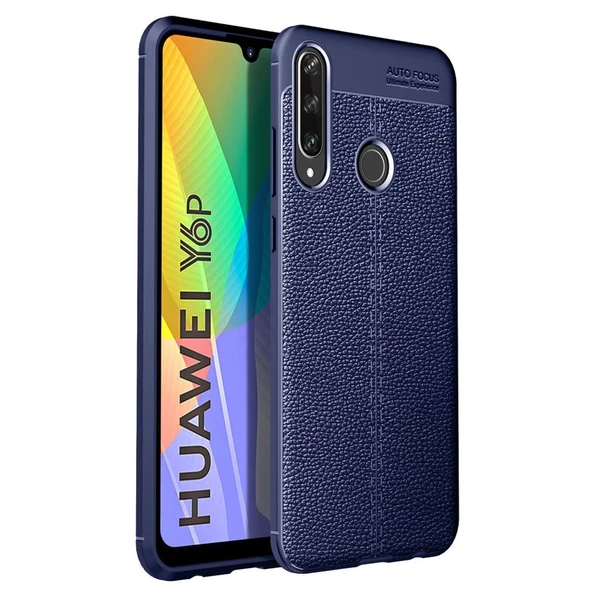 Huawei Y6p Uyumlu Kılıf Auto Focus Kapak - Lacivert ürün görseli 1