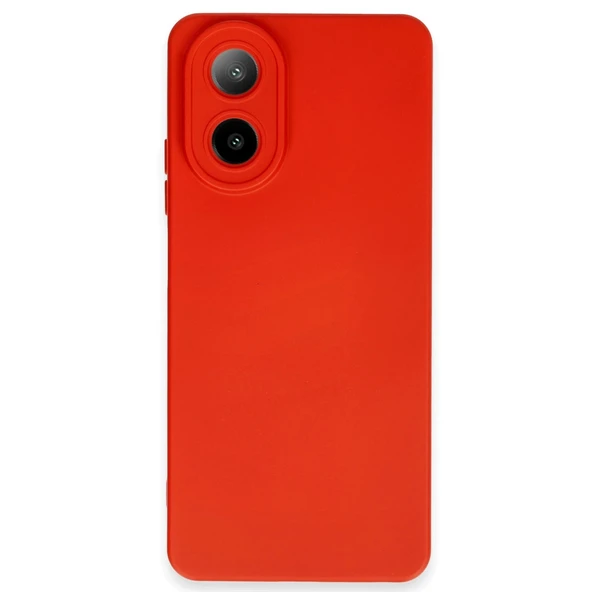 Oppo A38 Uyumlu Kılıf Nano İçi Kadife Silikon - Kırmızı ürün görseli 1