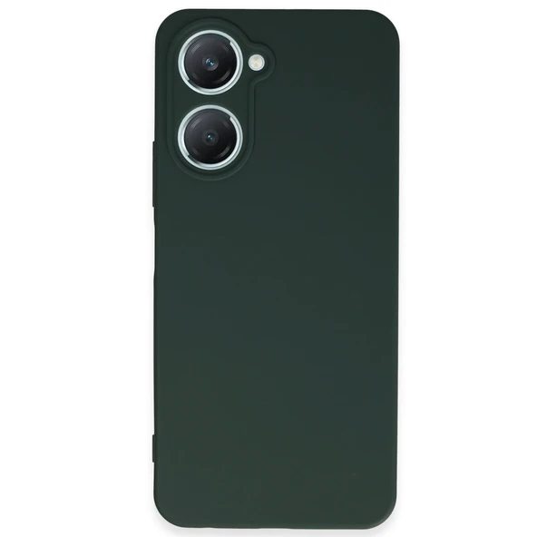Vivo Y18 Uyumlu Kılıf First Silikon - Koyu Yeşil ürün görseli 1