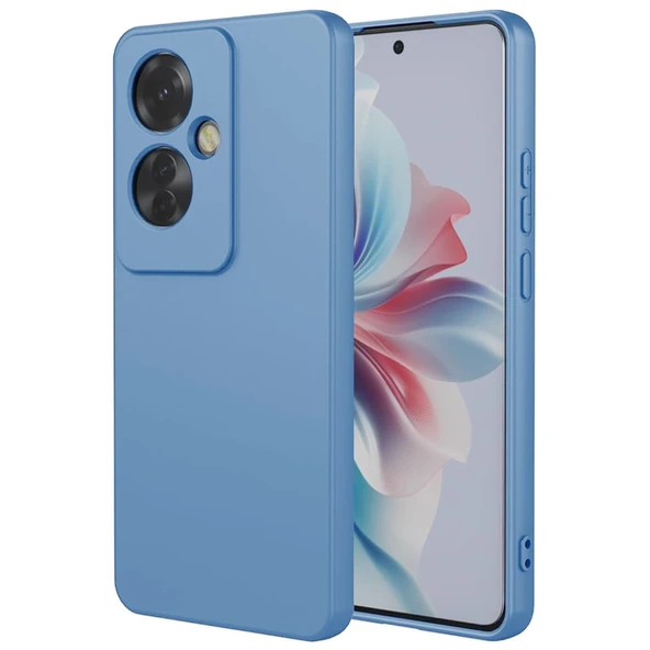Oppo Reno 11f Uyumlu Kılıf First Silikon - Mavi ürün görseli 1