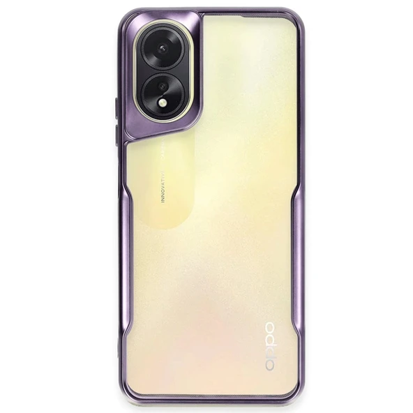 Oppo A38 Uyumlu Kılıf Boyi Silikon Kapak - Derin Mor ürün görseli 1