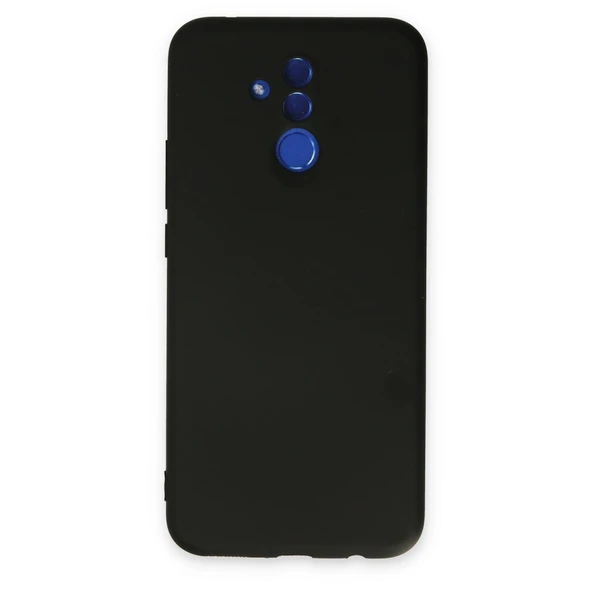 Huawei Mate 20 Lite Uyumlu Kılıf Nano İçi Kadife Silikon - Siyah ürün görseli 1