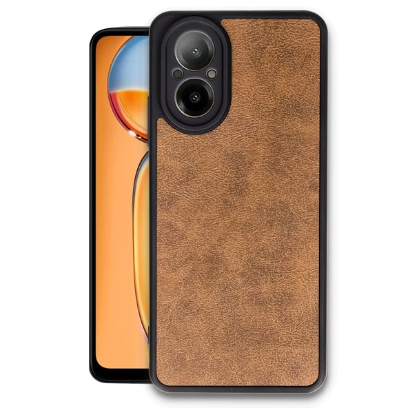 Realme 12 Lite Uyumlu Kılıf Aras Deri Kapak - Taba ürün görseli 1