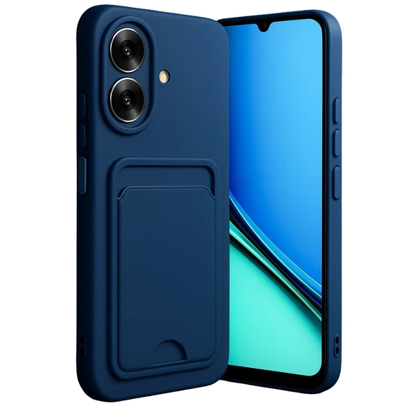 Realme Note 60 Uyumlu Kelvin Kartvizitli Silikon - Lacivert ürün görseli 1