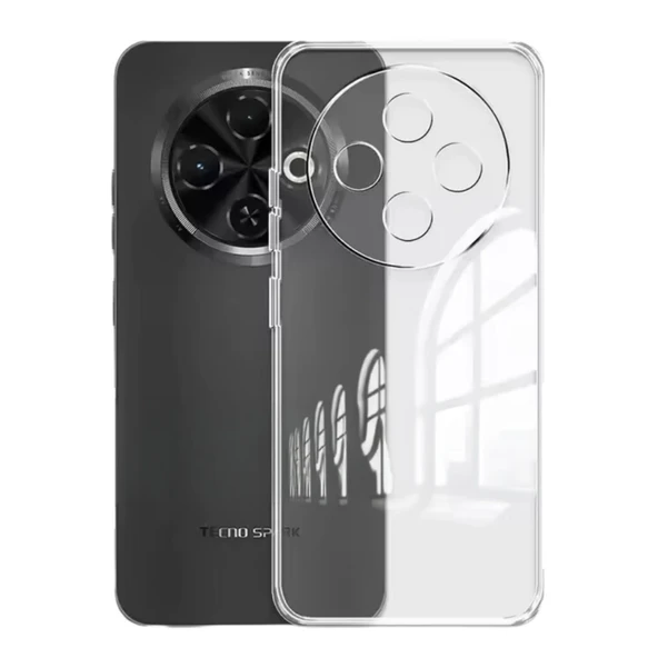 Tecno Spark 30c Uyumlu Kılıf Lüx Şeffaf Silikon ürün görseli 1