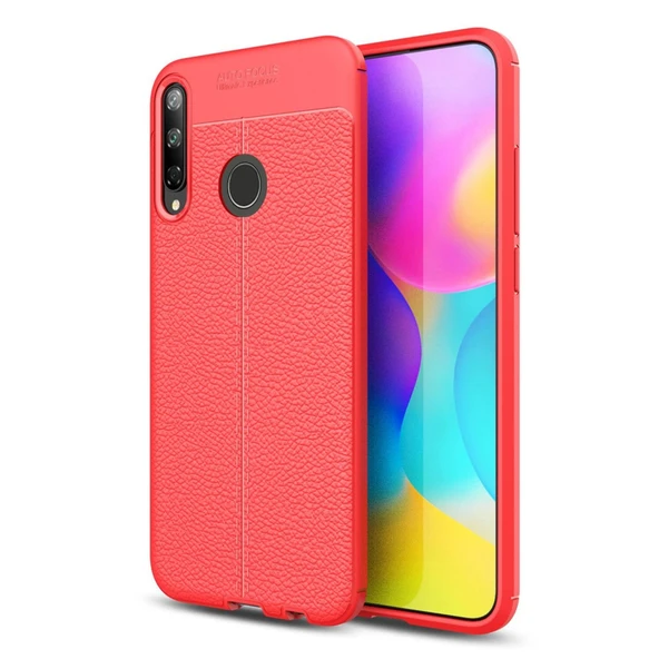 Huawei P40 Lite E Uyumlu Kılıf Auto Focus Kapak - Kırmızı ürün görseli 1