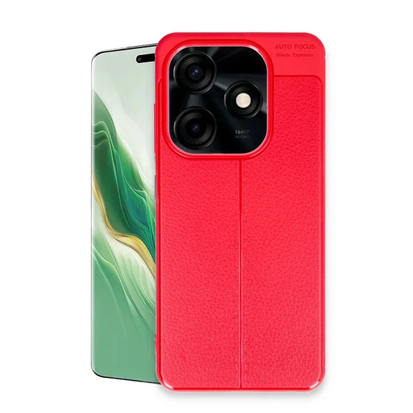 Tecno Spark Go 2024 Uyumlu Kılıf Auto Focus Kapak - Kırmızı ürün görseli 1
