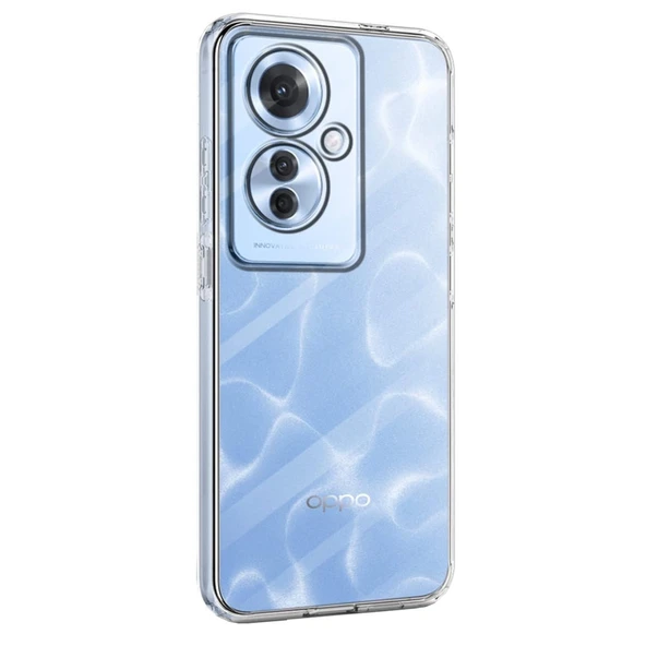Oppo Reno 11f Uyumlu Kılıf Lüx Şeffaf Silikon ürün görseli 1