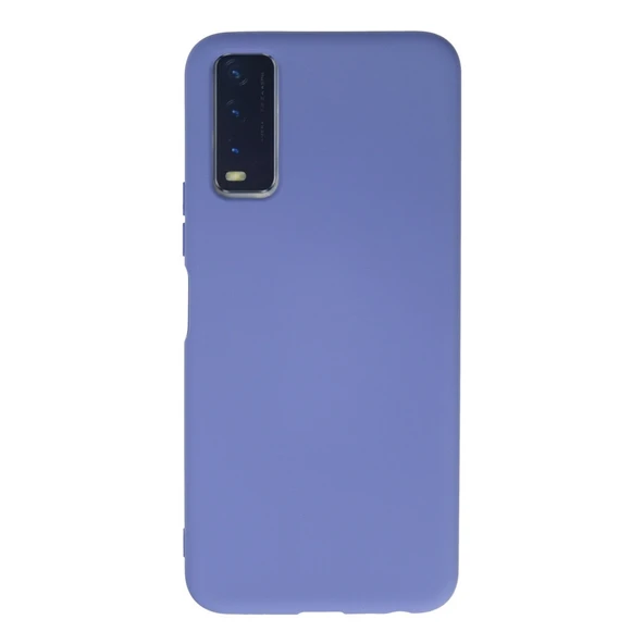 Vivo Y11s Uyumlu Kılıf Nano İçi Kadife Silikon - Lila ürün görseli 1