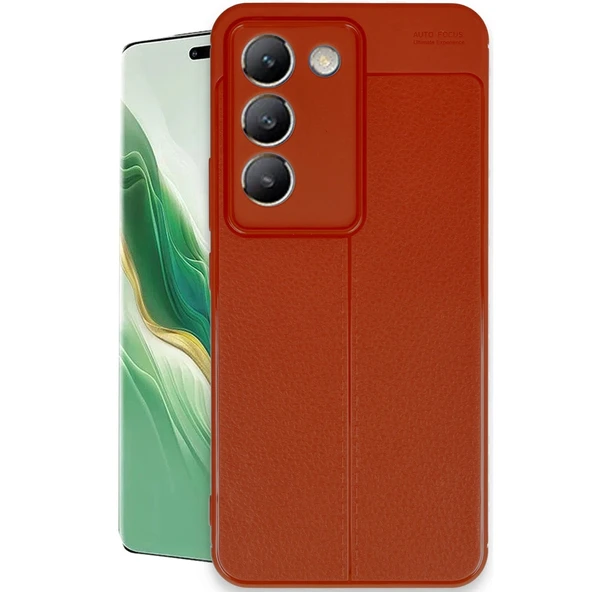 Vivo V30 Lite 4g Uyumlu Kılıf Auto Focus Kapak - Kırmızı ürün görseli 1