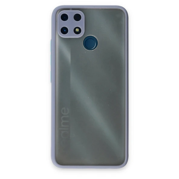 Realme C25 Uyumlu Kılıf Montreal Silikon Kapak - Gri ürün görseli 1
