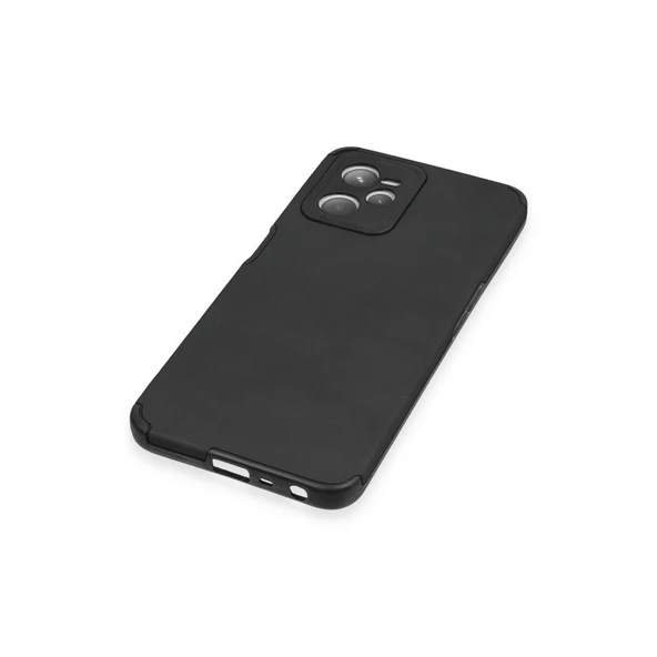 Realme C35 Uyumlu Kılıf Loop Deri Silikon - Siyah - Resim 4