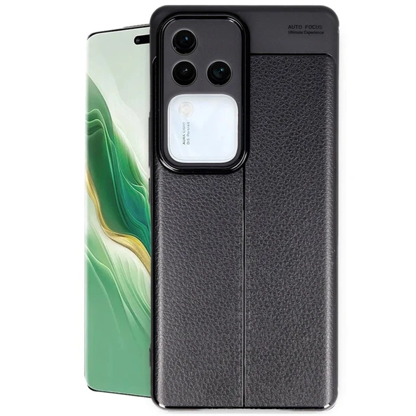 Vivo V30 5g Uyumlu Kılıf Auto Focus Kapak - Siyah ürün görseli 1