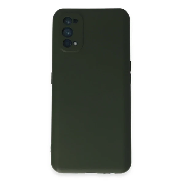Realme 7 Pro Uyumlu Kılıf Nano İçi Kadife Silikon - Koyu Yeşil ürün görseli 1