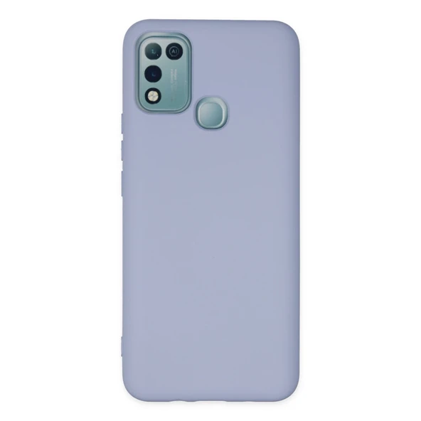 İnfinix Hot 10 Play Uyumlu Kılıf Nano İçi Kadife Silikon - Lila ürün görseli 1