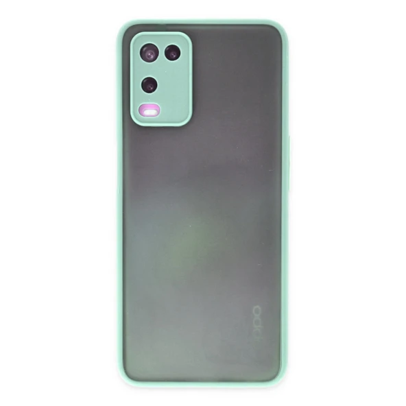 Oppo A54 4g Uyumlu Kılıf Montreal Silikon Kapak - Turkuaz ürün görseli 1