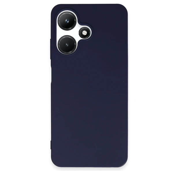 İnfinix Hot 30i Uyumlu Kılıf First Silikon - Lacivert ürün görseli 1