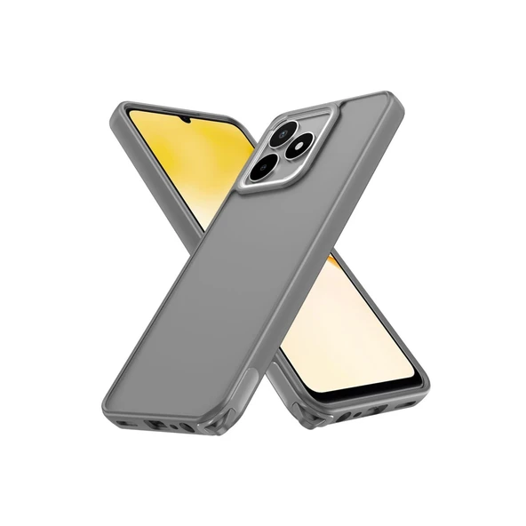 Realme C53 Uyumlu Kılıf Elegant Kapak - Titan Gri ürün görseli 1