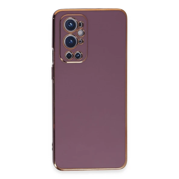One Plus 9 Pro Uyumlu Kılıf Volet Silikon - Mor ürün görseli 1