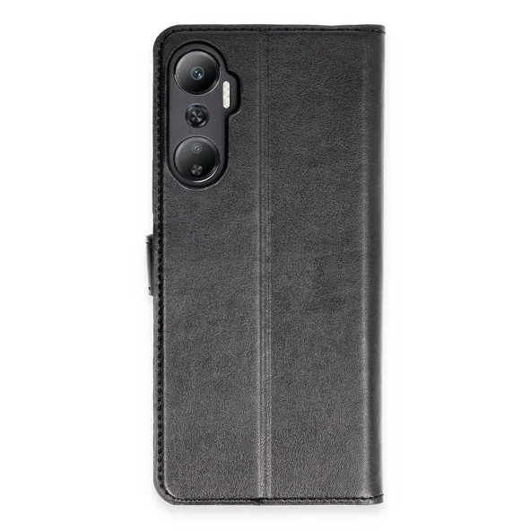 İnfinix Hot 20 Uyumlu Kılıf Trend S Plus Kapaklı Kılıf - Siyah ürün görseli 1