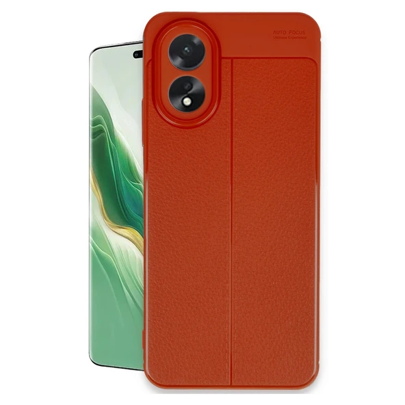 Oppo A38 Uyumlu Kılıf Auto Focus Kapak - Kırmızı ürün görseli 1