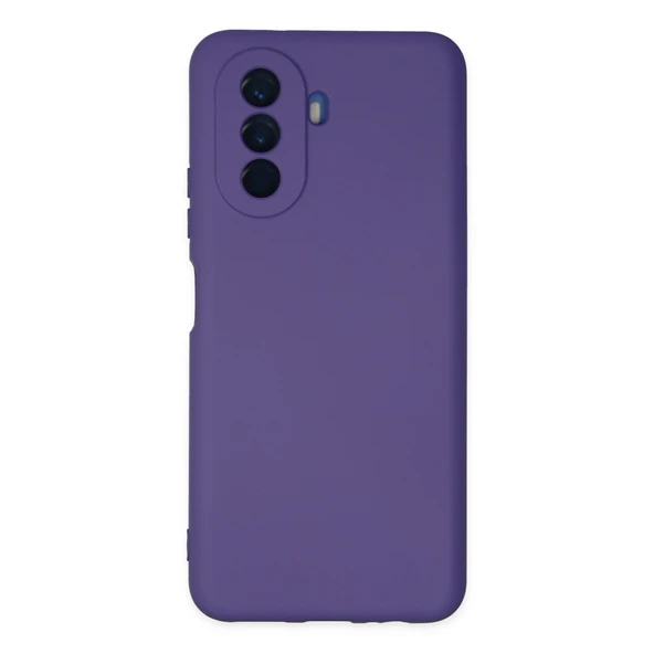 Huawei Nova Y70 Uyumlu Kılıf Nano İçi Kadife Silikon - Mor ürün görseli 1