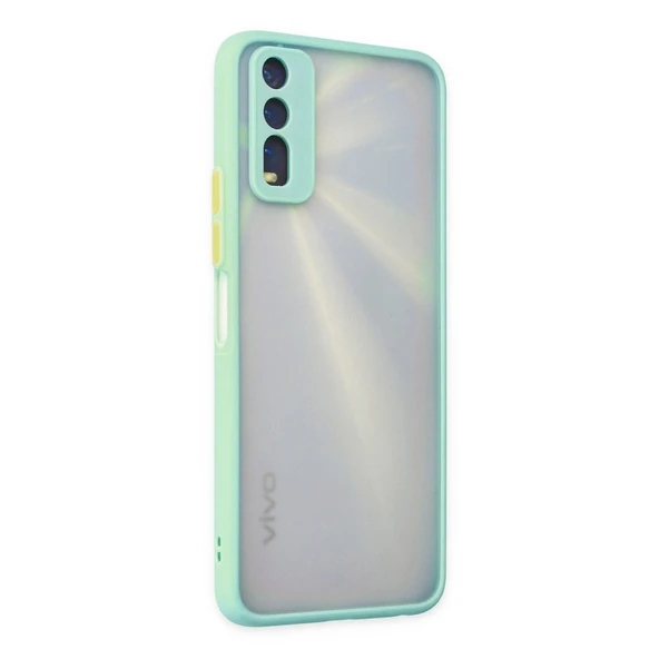 Vivo Y11s Uyumlu Kılıf Montreal Silikon Kapak - Turkuaz ürün görseli 1