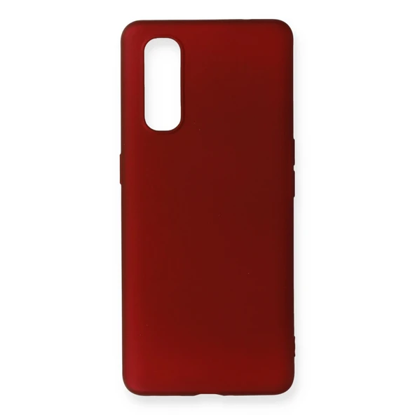Oppo Find X2 Uyumlu Kılıf First Silikon - Bordo ürün görseli 1