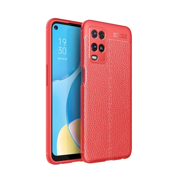 Oppo A54 4g Uyumlu Kılıf Auto Focus Kapak - Kırmızı ürün görseli 1