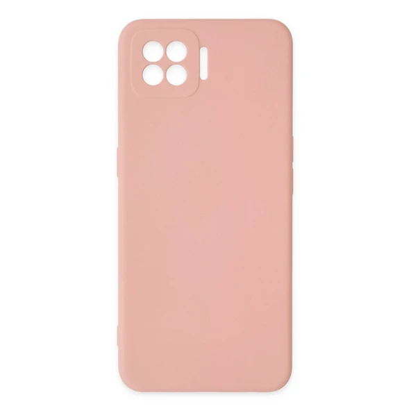 Oppo A73 Uyumlu Kılıf Nano İçi Kadife Silikon - Pudra ürün görseli 1
