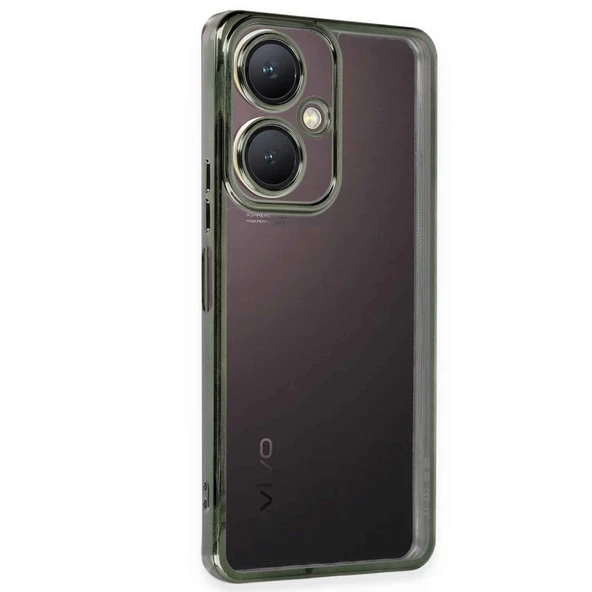 Vivo Y27 Uyumlu Kılıf Kamera Korumalı Lensli Silikon - Yeşil ürün görseli 1