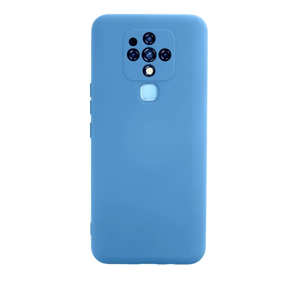 Tecno Camon 16 Uyumlu Kılıf Nano İçi Kadife Silikon - Mavi ürün görseli 1
