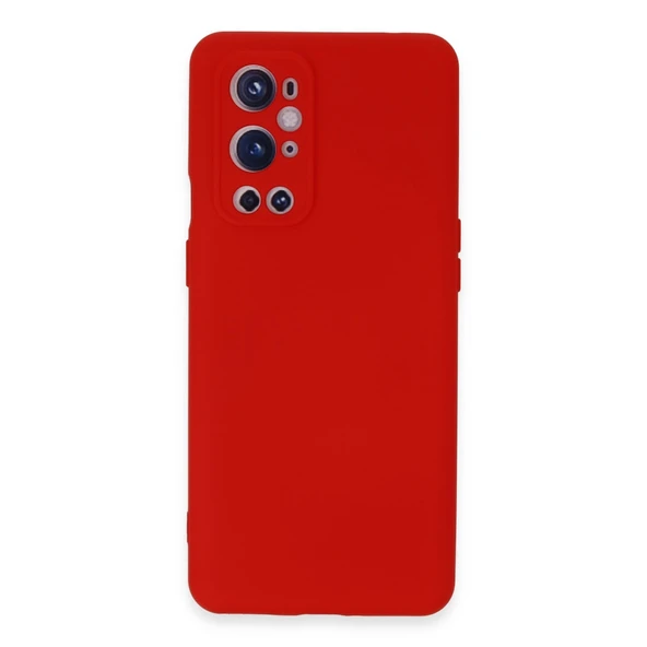 One Plus 9 Pro Uyumlu Kılıf Nano İçi Kadife Silikon - Kırmızı ürün görseli 1