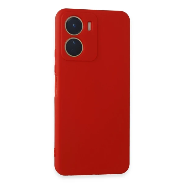 Vivo Y16 Uyumlu Kılıf First Silikon - Kırmızı ürün görseli 1