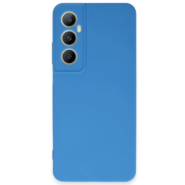 Realme C65 Uyumlu Kılıf First Silikon - Mavi ürün görseli 1