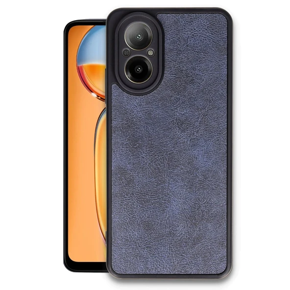 Realme 12 Lite Uyumlu Kılıf Aras Deri Kapak - Lacivert ürün görseli 1