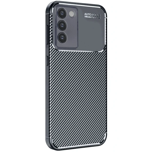 Vivo V30 Lite 4g Uyumlu Kılıf Auto Focus Karbon Kapak - Siyah ürün görseli 1