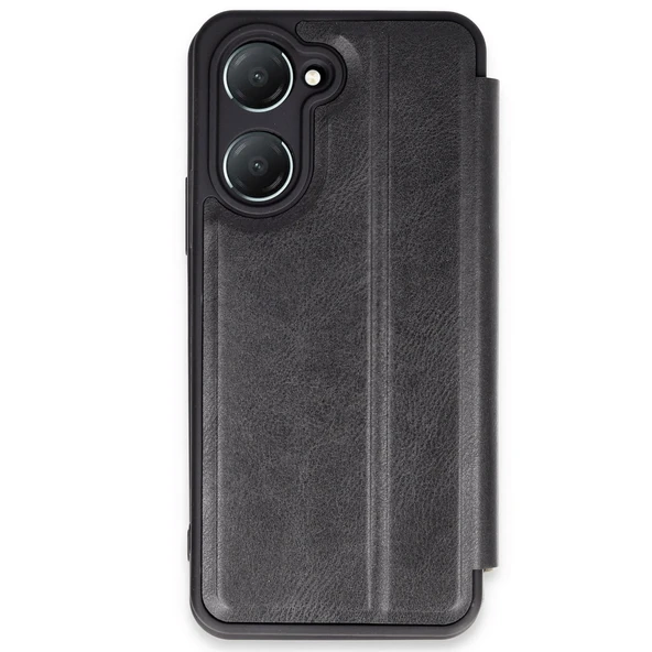 Vivo Y18 Uyumlu Kılıf Flip Cover - Siyah ürün görseli 1