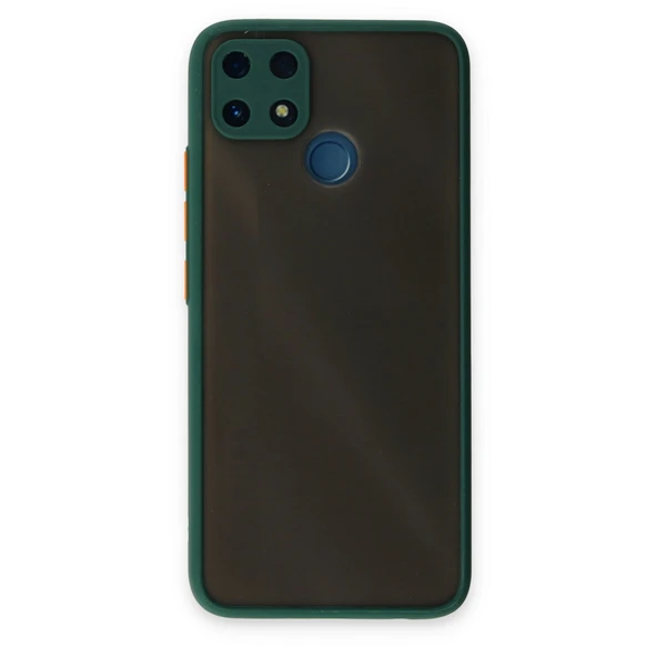 Realme C25 Uyumlu Kılıf Montreal Silikon Kapak - Yeşil ürün görseli 1