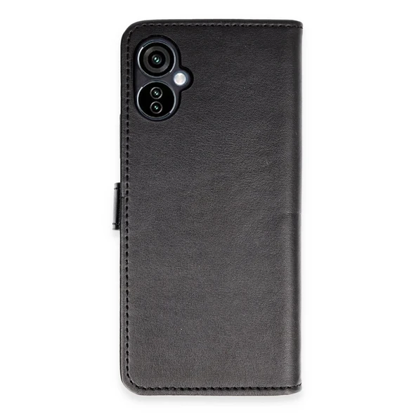 Tecno Camon 19 Neo Uyumlu Kılıf Trend S Plus Kapaklı Kılıf - Siyah ürün görseli 1