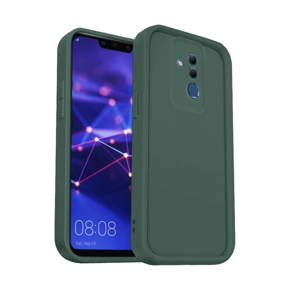 Huawei Mate 20 Lite Uyumlu Kılıf Viera Silikon - Koyu Yeşil ürün görseli 1