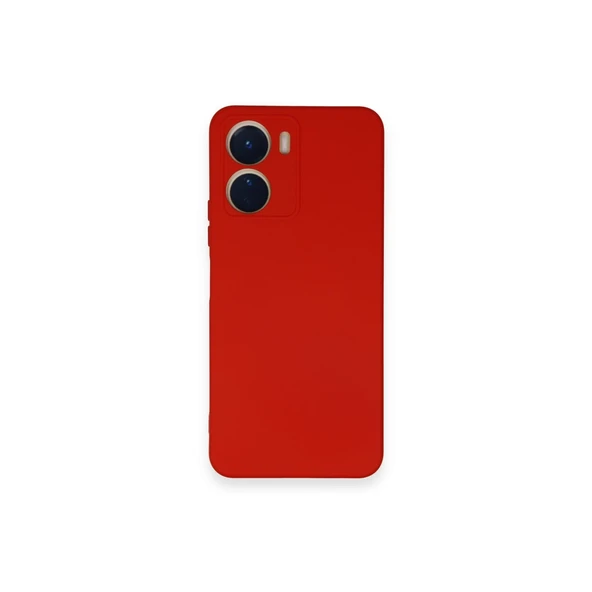 Vivo Y16 Uyumlu Kılıf Nano İçi Kadife Silikon - Kırmızı ürün görseli 1