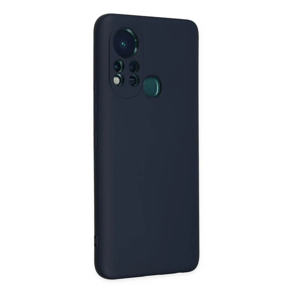 İnfinix Hot 11s Uyumlu Kılıf Nano İçi Kadife Silikon - Lacivert ürün görseli 1